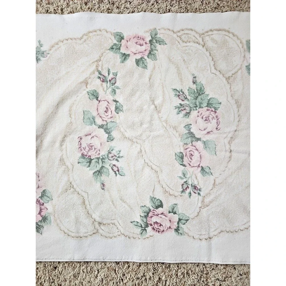 Jessica McClintock Vintage Lace Cottage Floral Bath Towel Bedding Coordinate
